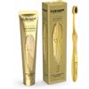 Curasept Luxury Whitening - Gold Lux Kit Dentifricio + Spazzolino Sbiancante