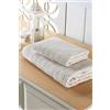 Questo Casa Set di 2 asciugamani da bagno, 100% cotone 20/2 cardato Jacquard Velour 450 gsm, 50x90 cm (1 pezzo), 90x150 cm (1 pezzo), beige