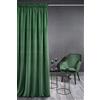 Eurofirany KRISTI Tenda in Velluto Con Fettuccia Arricciatenda - Termica, Oscurante per Camera da Letto, Soggiorno e Sala da Pranzo, Densità 330g/m², 140x270 cm, Verde Scuro