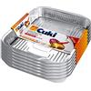 CUKI Vaschette Alluminio - Ultra Forza - 12 Porzioni - Rettangolari [Rs74G] - 6 Confezioni Da 2 Pezzi