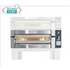 FORNO Pizza Elettrico, per 4 Pizze, modulare componibile con camera da mm 720x720x140h, Versione con COMANDI TOUCH SCREEN, Linea MICHELANGELO, V. 380 3+N, Kw 5,8, Peso 140 kg, dim. mm. 1190x1100x440h
