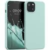 kwmobile Custodia Compatibile con Apple iPhone 13 Cover - Back Case per Smartphone in Silicone TPU - Protezione Gommata - menta freddo