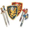 Liontouch - Spade Scudi ASCE da Cavaliere in Gommapiuma, Blu e Rosso | Set per Battaglie per Bambini, 3-8 Anni | Armi Medievali Giocattolo Sicure | Gioco di Ruolo |Travestimenti e Costumi per Bambini