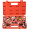 Gunpla Set Maschi E Filiere per Filettatura in solido acciaio al tungsteno filettatura metrica M3-M12, 40 Pezzi