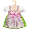Heless 1113 - Vestito per Bambole, Dirndl Heidi, Taglia 28-35 cm