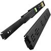 VADANIA Push-to-open Guide per Cassetti #F45, 450mm con Cuscinetti a Sfera, Spingere per Aprire, Estensione Completa, Montaggio Laterale, Carico Pesante fino a 45 kg, 1 Paio