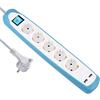 Electraline Multipresa, blu, 62160