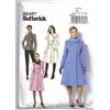 Butterick Patterns 6497 B5 Misses/Miss Petite Giacca e Cappotto, Multicolore, Taglie 8 - 16