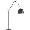 Artemide Tolomeo Mega terra nero E27 ON-OFF con diffusore 42cm tessuto nero-100% Originale