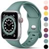 CeMiKa Silicone Cinturino Compatibile per Apple Watch 40mm 38mm 41mm 42mm | Silicone Ricambio Cinturini per iWatch Series 11 10 9 8 7 6 5 4 3 2 1 SE3 SE, Sportivi Cinturino per Donna Uomo, Verde Pino