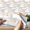 VIVILINEN Peel And Stick - Set di 27 piastrelle da parete, per cucina e bagno, 10 x 20 cm, colore: bianco e nero