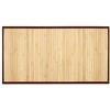 Navaris Tappetino bambù Antiscivolo - Tappeto Misura 80x43cm in Legno per Il Bagno Idrorepellente - Passatoia per Doccia Vasca Sauna Marrone