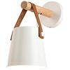 Chrasy E27 Metallo Lampada da Parete Moderne Lampada Muro Dipinta Applique da Parete Lampada Muro Perfetto per Camera da Letto, Soggiorno, Bagno, Corridoio, Scale (Bianco)