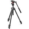 Manfrotto Treppiedi MK290LTA3-V - Cavalletto con testa fluida video MVH400AH