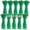 Gocableties - Fascette per Cavi in Nylon 100 mm x 2,5 mm 1000 Pezzi verdi | Fascette in nylon resistenti e autobloccanti - Verdi, per casa, ufficio, garage e fai da te