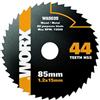 WORX WA5035 Lama HSS 44T,diam. 85mm. su legno, metallo, plastica per WORXSAW WX420/WX423/WX426/WX523/WX527