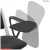 Elleci Office Bracciolo sinistro in alluminio verniciato nero con tavoletta antipanico per modelli POP - BR166TASX