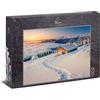 Ulmer Puzzleschmiede - Puzzle idillio invernale - Classico puzzle da 1000 pezzi - Motivo invernale idyllico come puzzle per il periodo natalizio