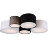 Trio Leuchten Lampada da Soffitto, Bianco/Nero/Grigio