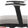 Elleci Office Coppia braccioli in nylon regolabili in altezza con pad in polipropilene nero profilo cromo modelli SHINE - BRN76