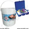 WATER LINE WATER TRIPLEX Secchio 25 kg Pastiglie Multifunzione Azione Clorante Flocculante Antialghe + Test Kit Analisi pH e cloro