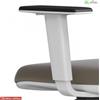 Elleci Office Coppia braccioli in polipropilene bianco regolabili in altezza pad NERO modelli PIPER - BRB62