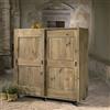 Guarnieri Credenza con Ruote in Pino Vecchio 6 Ripiani Ante Scorrevoli Guarnieri Girasole
