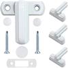 Sandiyago- 4 Serrature e chiavistelli in lega di zinco Castelli di Sicurezza Sash Blocker Jammer per Finestra Serratura Limitatore-Tipo per Sicurezza Bambini