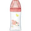 Dodie, Biberon Anticolica Sensation+, Tettarella Rotonda, Flusso Medio Piccolo per Bambina, Rosa, da 0 a 6 mesi, 270 ml, 1 Pezzo