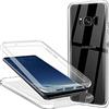 ZYIMOU Cover per Samsung Galaxy S8 Plus, 360 Gradi Protezione Progettata Trasparente Ultra Sottile in Silicone Indietro Custodia Cellulare Bumper Protezione Premium Resistente Case