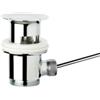 Schläfer 40510010 | Piletta Universale con Tappo Saltarello in Metallo Pesante per Scarico Lavabo Bagno e Bidet, Attacco 11/4 con Troppopieno. Finitura Cromo Lucida