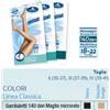 Sauber Gambaletto Compressione Graduata Maglia Microrete 140den 18-22mmhg Tg.3 Beige