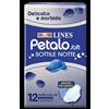 LINES PETALO SOFT SOTTILE NOTTE CON ALI IPOALLERGENICO 12 PEZZI