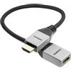celexon HDMI M/F adattatore con Ethernet - 2.0a/b 4K 0,25m - Professional Line