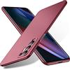 Bastmei Cover per Oppo Find X3 Neo 5G, Ultraleggero Ultrasottile Antiscivolo Antigraffio Della Telecamera, PC Rigido Smerigliato Cover per Oppo Find X3 Neo 5G (Vino Rosso, Smerigliato)