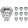 SEBSON Lampadina LED MR11 3W (Equivalente a 20W) - 220lm Bianca Calda 2900K Non Dimmerabile - Angolo di Diffusione 36° - Lampadina Spot LED GU4 12V - Set da 10