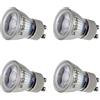 SEBSON Lampadina LED GU10 3W (Equivalente a 25W) - 250lm Bianca Calda 2900K Non Dimmerabile - Angolo di Diffusione 46° - Lampadina Spot LED 230V - Set da 4