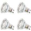 SEBSON Lampadina LED GU10 5W (Equivalente a 50W) - 380lm Bianca Calda 3000K Non Dimmerabile - Angolo di Diffusione 36° - Lampadina Spot LED 230V - Set da 4