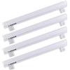 SEBSON Lampada LED S14S 30cm 4W (Equivalente a 35W) - 400lm, Bianco Caldo 3000K, non Dimmerabile - Lampadina LED Lineare 150° - Set da 4