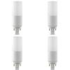 SEBSON Lampadina LED G24 7W (Equivalente a 50W) - 660lm Bianco Neutro 4000K Non Dimmerabile - Angolo di Diffusione 220° - Lampadina G24d universale 230V - Set da 4