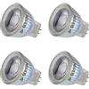 SEBSON Lampadina LED MR11 3W (Equivalente a 20W) - 220lm Bianca Calda 2900K Non Dimmerabile - Angolo di Diffusione 36° - Lampadina Spot LED GU4 12V - Set da 4