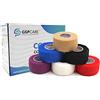 GSPCARE Benda Elastica Coesiva 2,5cm X 4,5m, 6 Rotoli Nastro Kinesiologico Bende Autoadesive per Animali, Fasciatura Coesiva per Sport Adatto a Distorsioni e Gonfiore di Polso e Caviglia (Multicolore)