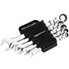 Amazon Basics Set con cricchetto e chiave, flessibile, SAE, 5 pezzi