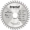 Trend Lama per Sega Circolare a Batteria Wood, Diametro 120 mm, Foro 20 mm, 40 Denti, Taglio 1,8 mm, Angolo +15°, Metallo Duro (TCT), Finitura Fine, CSB/12040T