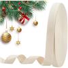 nbeads 50 m / rotolo di cinghie di cotone a spina di pesce, 20 mm largo antico, bianco cotone twill, nastro di cotone a spina di pesce, cordoni per maglieria, cucito, fai da te