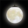 KRUIHAN Lampadario Luna Sospensione in PLA 3D,Lampada a Sospensione con Paralume Luna e Portalampada E27 per Camera da Letto,Soggiorno,Cameretta Bambino e Sala da Pranzo (Senza Lampadina,25cm)