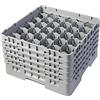 Cambro Camrack 30S958 - Set di 2 cestini in polipropilene per manico e bicchieri con 30 scomparti, misura 1/1, colore: grigio, diametro 7,94 cm, altezza massima 25,7 cm