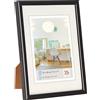 walther designCornice per quadri nera 50 x 70 cm con vetro artistico, cornice in plastica New Lifestyle KVX070B