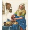 LANARTE Kit Punto Croce Contato Signora del Latte Decorativi per Pareti ca. 36 x 45 cm Set Fai da Te Creativo Adulti Ricamo Casa Decor Arte da Parete Kit per Hobby Cross Stitch