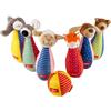 Sigikid 49520 - Gioco di birilli con 6 figure di animali, Multicolore
